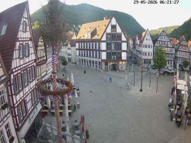 Archived image Webcam Bad Urach Market Square