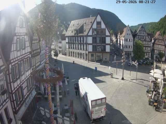 Archived image Webcam Bad Urach Market Square