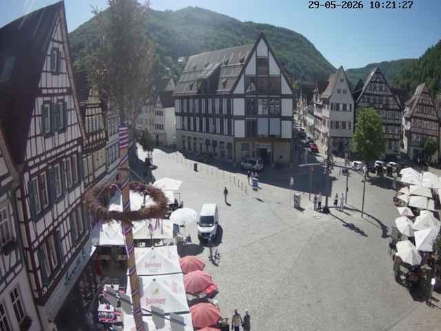 Archived image Webcam Bad Urach Market Square