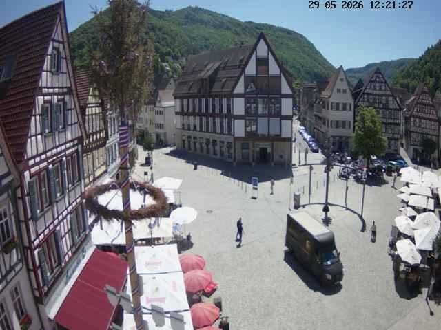 Archived image Webcam Bad Urach Market Square
