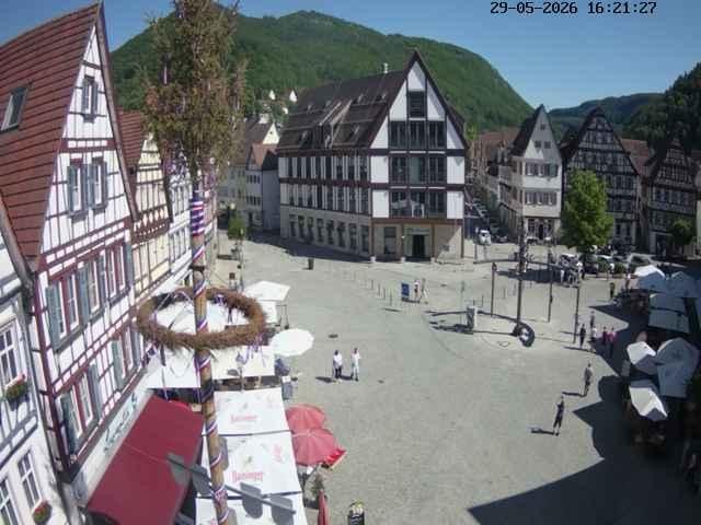 Archived image Webcam Bad Urach Market Square