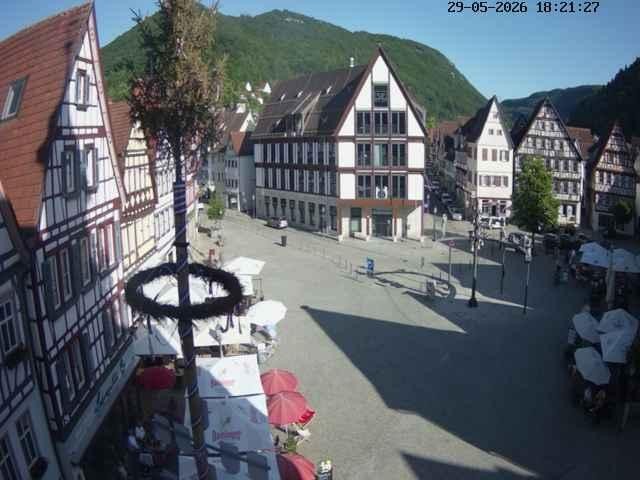 Archived image Webcam Bad Urach Market Square