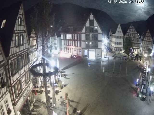 Archived image Webcam Bad Urach Market Square