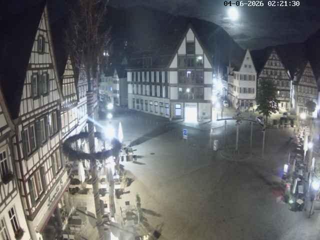 Archiv Foto Webcam Marktplatz von Bad Urach