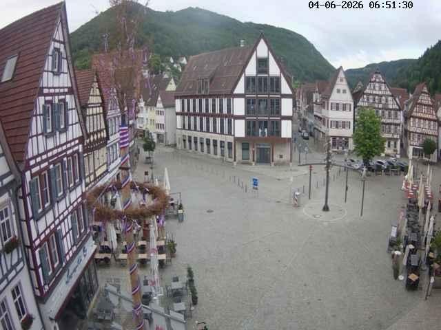Archiv Foto Webcam Marktplatz von Bad Urach