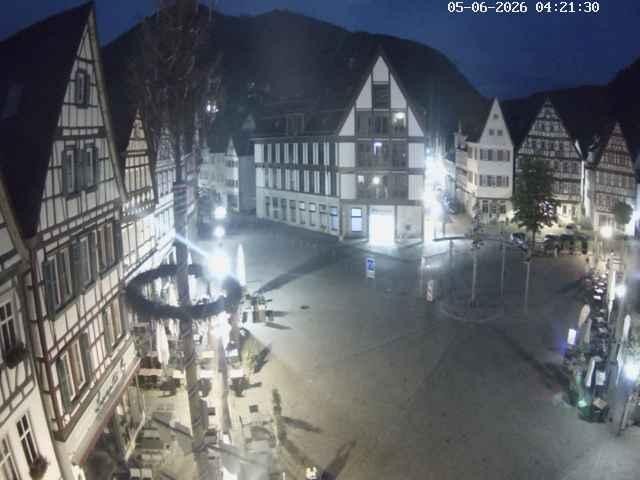 Archiv Foto Webcam Marktplatz von Bad Urach