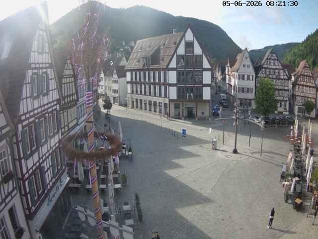 Archiv Foto Webcam Marktplatz von Bad Urach
