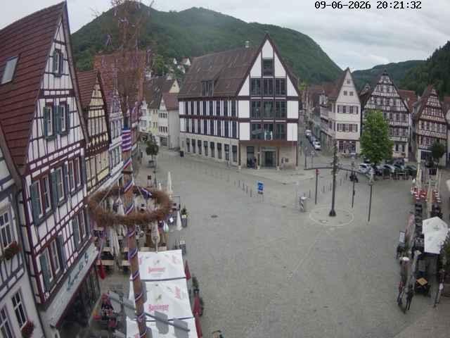 Archiv Foto Webcam Marktplatz von Bad Urach