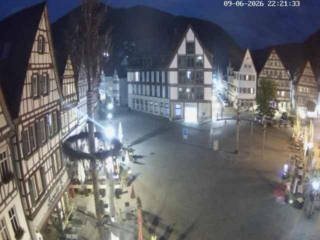 Archiv Foto Webcam Marktplatz von Bad Urach