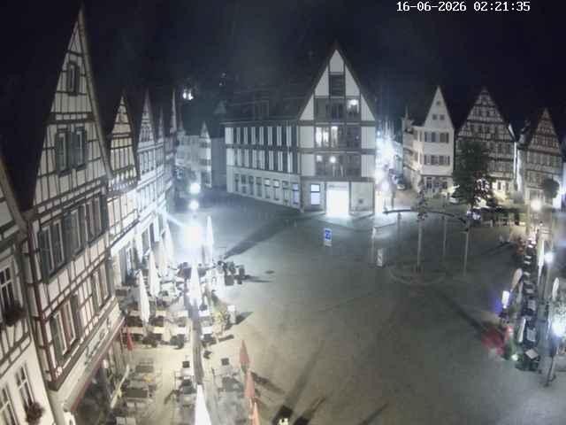 Archiv Foto Webcam Marktplatz von Bad Urach