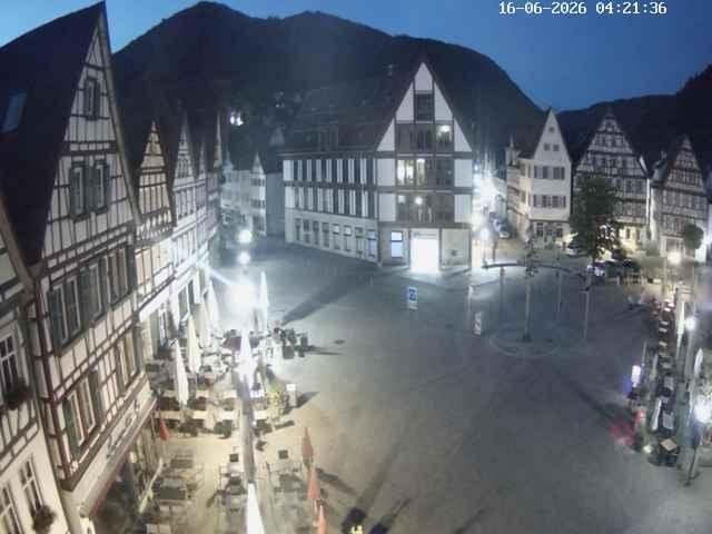 Archiv Foto Webcam Marktplatz von Bad Urach