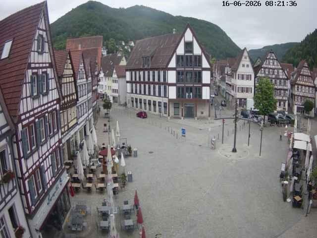 Archiv Foto Webcam Marktplatz von Bad Urach
