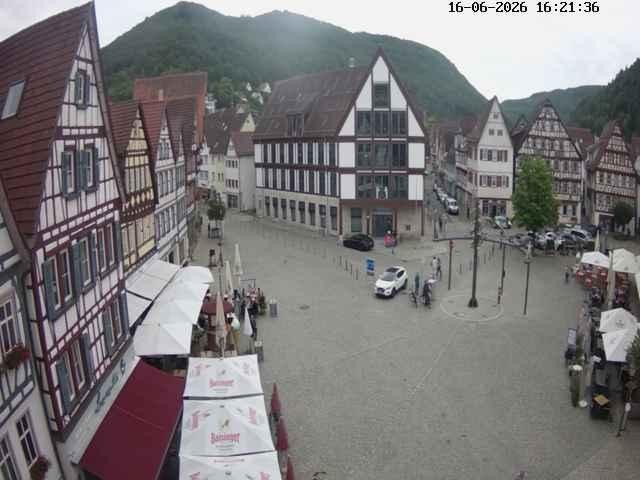 Archived image Webcam Bad Urach Market Square