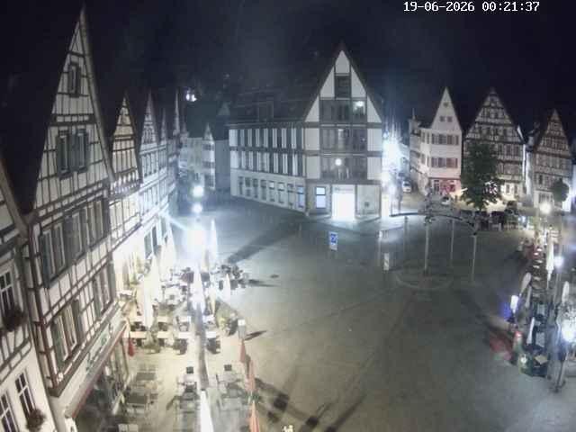 Archiv Foto Webcam Marktplatz von Bad Urach