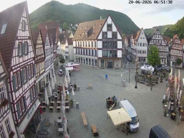Archived image Webcam Bad Urach Market Square