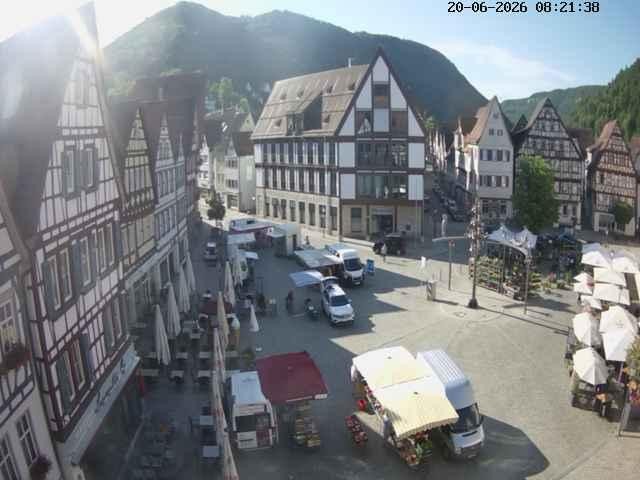 Archived image Webcam Bad Urach Market Square