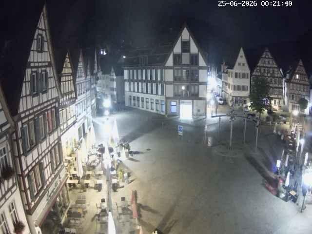 Archiv Foto Webcam Marktplatz von Bad Urach