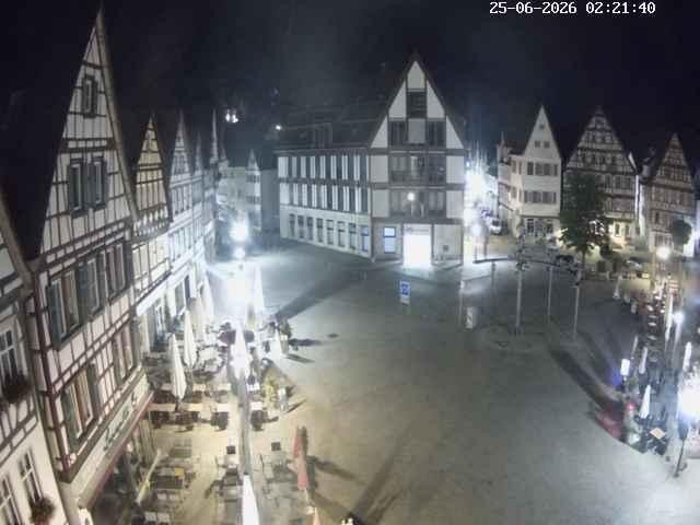 Archiv Foto Webcam Marktplatz von Bad Urach