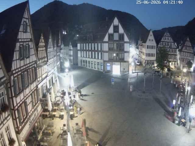 Archiv Foto Webcam Marktplatz von Bad Urach