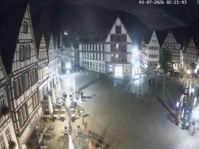 Archiv Foto Webcam Marktplatz von Bad Urach