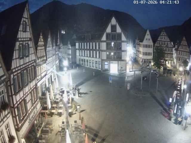 Archiv Foto Webcam Marktplatz von Bad Urach