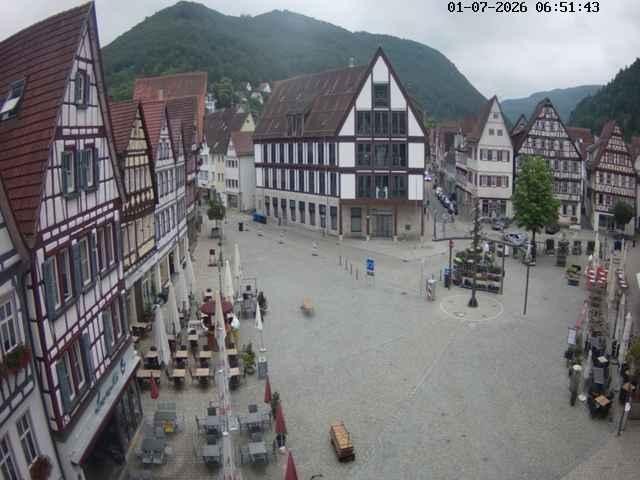 Archived image Webcam Bad Urach Market Square