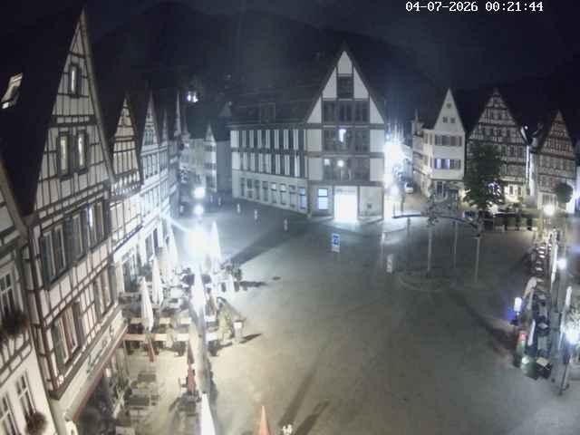 Archiv Foto Webcam Marktplatz von Bad Urach