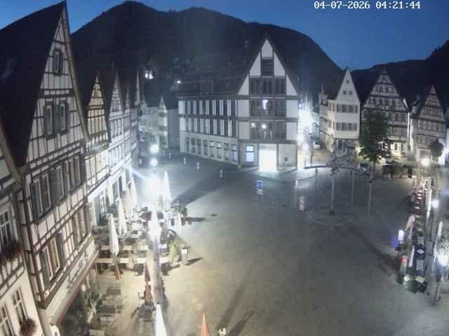 Archiv Foto Webcam Marktplatz von Bad Urach