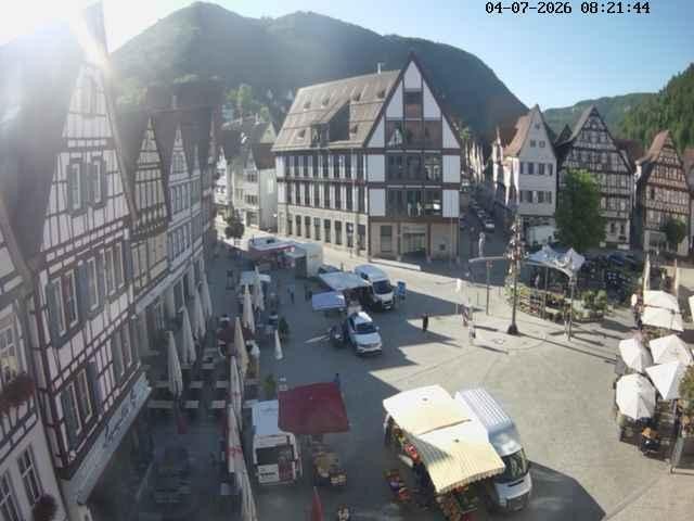 Archiv Foto Webcam Marktplatz von Bad Urach