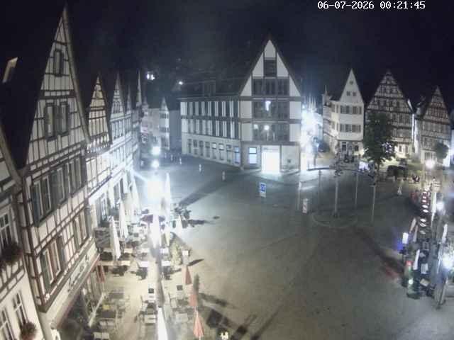 Archiv Foto Webcam Marktplatz von Bad Urach
