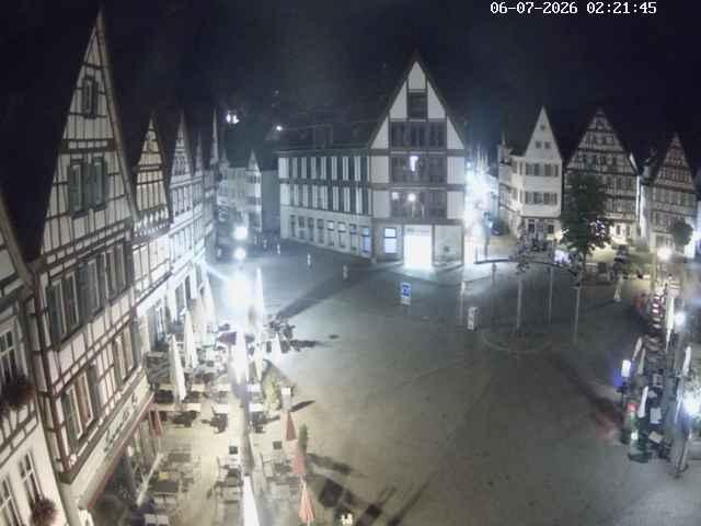 Archiv Foto Webcam Marktplatz von Bad Urach