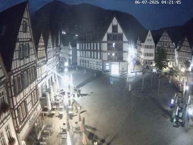 Archiv Foto Webcam Marktplatz von Bad Urach