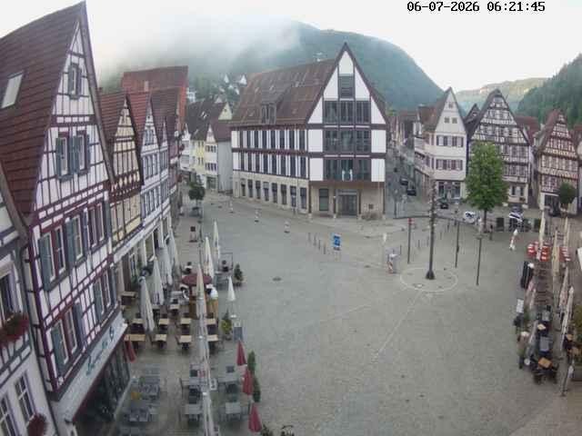 Archiv Foto Webcam Marktplatz von Bad Urach