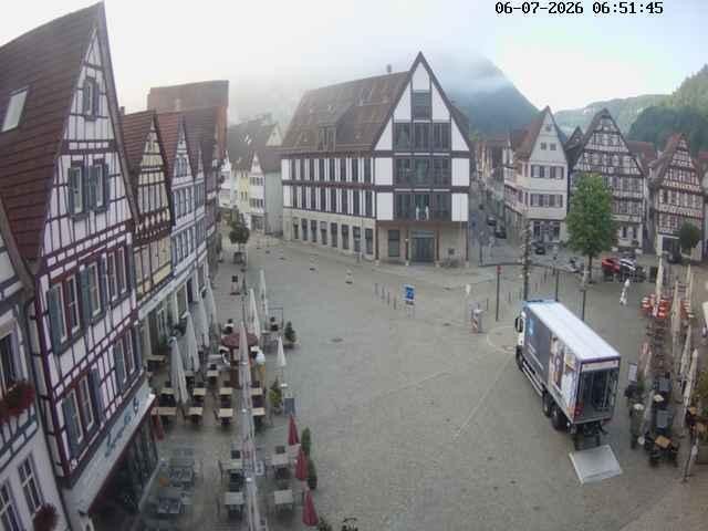 Archiv Foto Webcam Marktplatz von Bad Urach