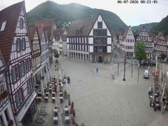 Archiv Foto Webcam Marktplatz von Bad Urach