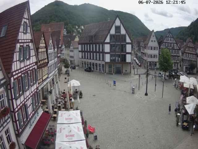 Archiv Foto Webcam Marktplatz von Bad Urach