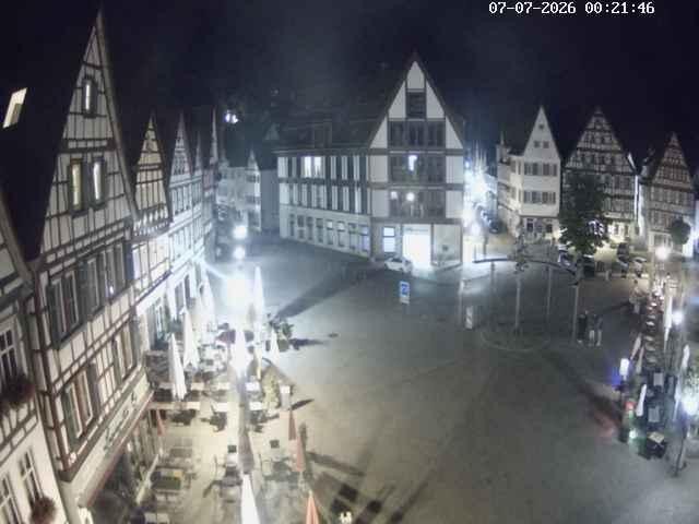 Archiv Foto Webcam Marktplatz von Bad Urach