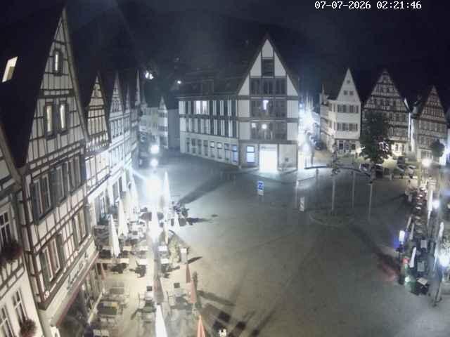 Archiv Foto Webcam Marktplatz von Bad Urach