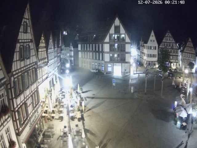 Archived image Webcam Bad Urach Market Square