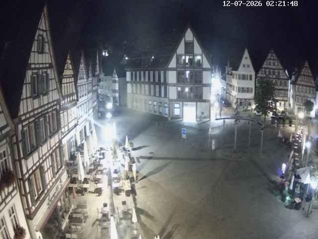 Archived image Webcam Bad Urach Market Square