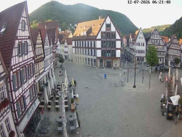 Archived image Webcam Bad Urach Market Square