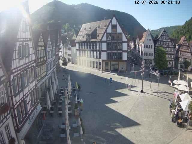 Archived image Webcam Bad Urach Market Square
