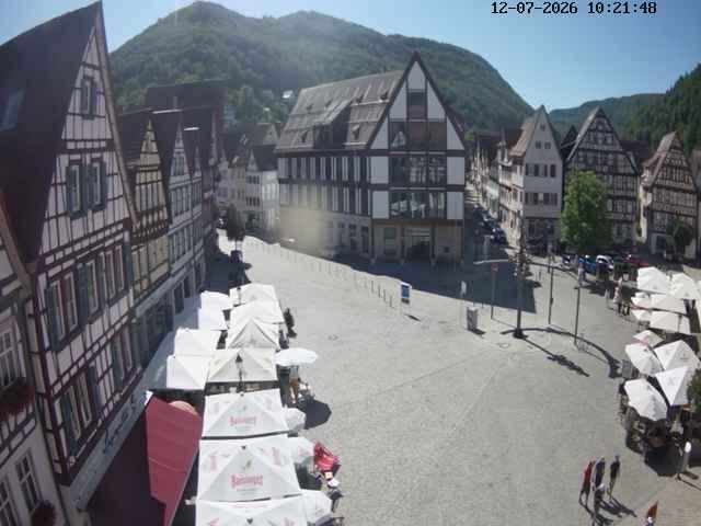 Archived image Webcam Bad Urach Market Square