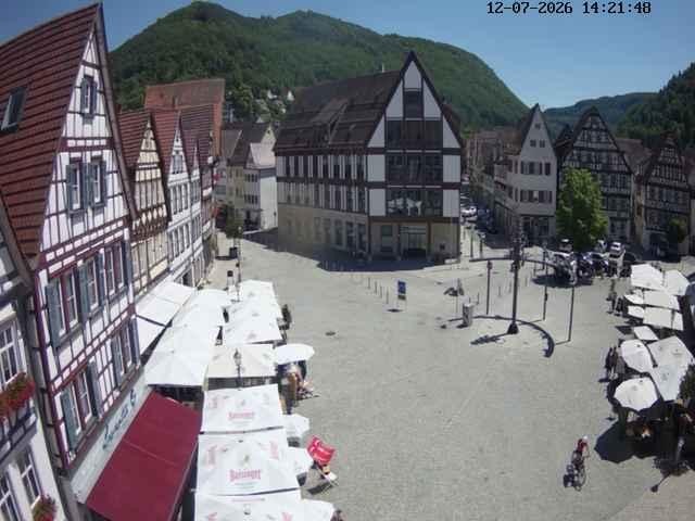 Archived image Webcam Bad Urach Market Square