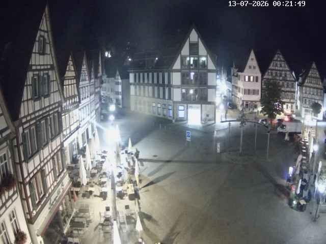 Archived image Webcam Bad Urach Market Square