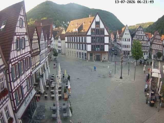 Archived image Webcam Bad Urach Market Square