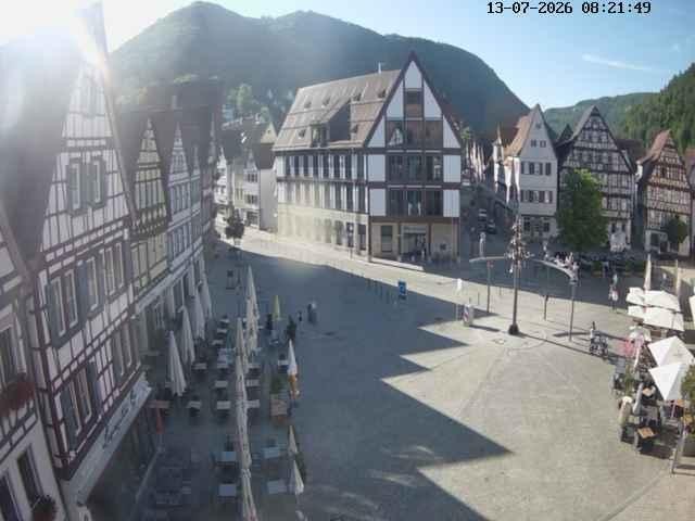 Archived image Webcam Bad Urach Market Square