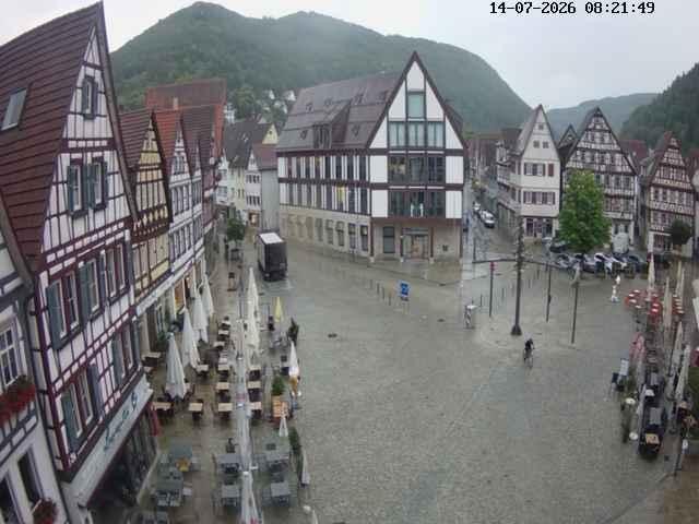 Archived image Webcam Bad Urach Market Square