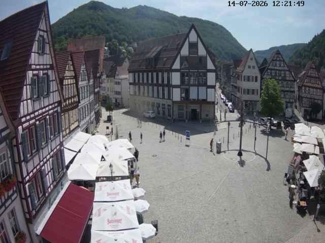 Archived image Webcam Bad Urach Market Square