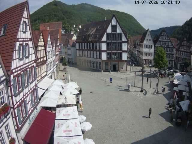 Archived image Webcam Bad Urach Market Square